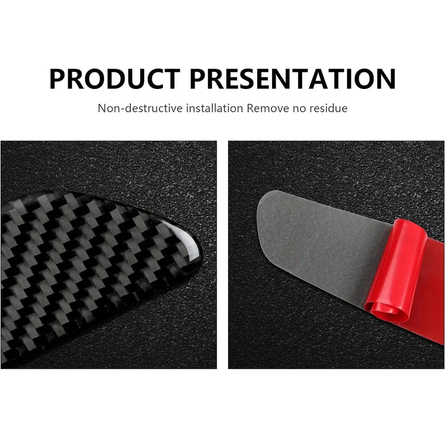 CARBON FIBER LOOK + TRICOLORE DOOR INLET SILL FOR ALFA ROMEO GIULIA