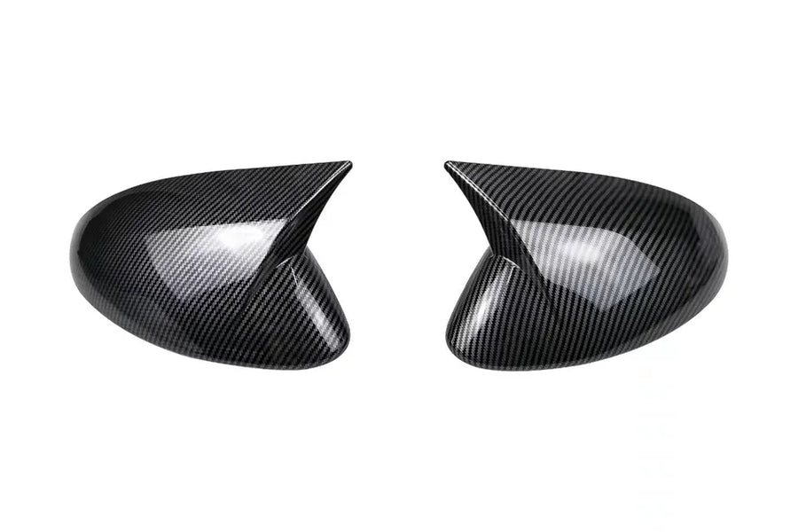 Carbon Fiber Look & Glossy Black "Aggressive" Mirror Covers for Alfa Romeo Stelvio