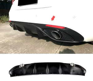 DIFFUSER FOR REAR BUMPER FOR ALFA ROMEO GIULIA with Exhaust Tips