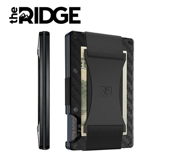 The Ridge Carbon Fiber Look RFID Blocking Minimalist Slim Wallet