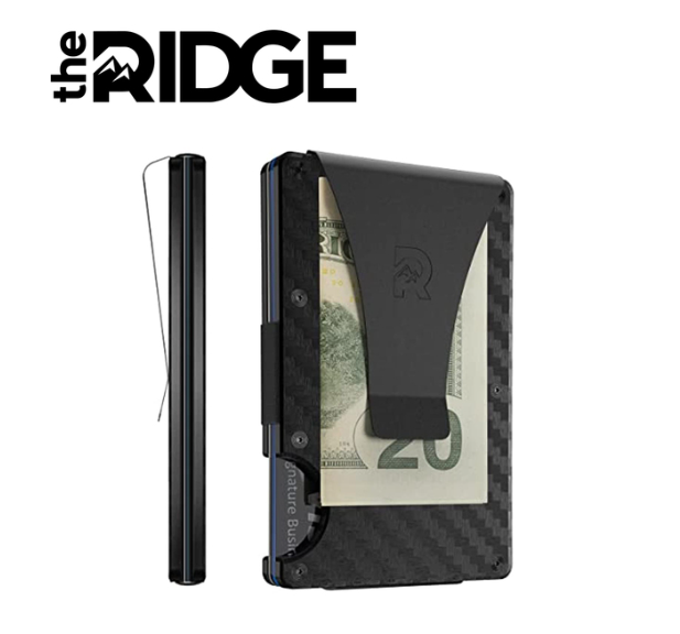 The Ridge Carbon Fiber Look RFID Blocking Minimalist Slim Wallet