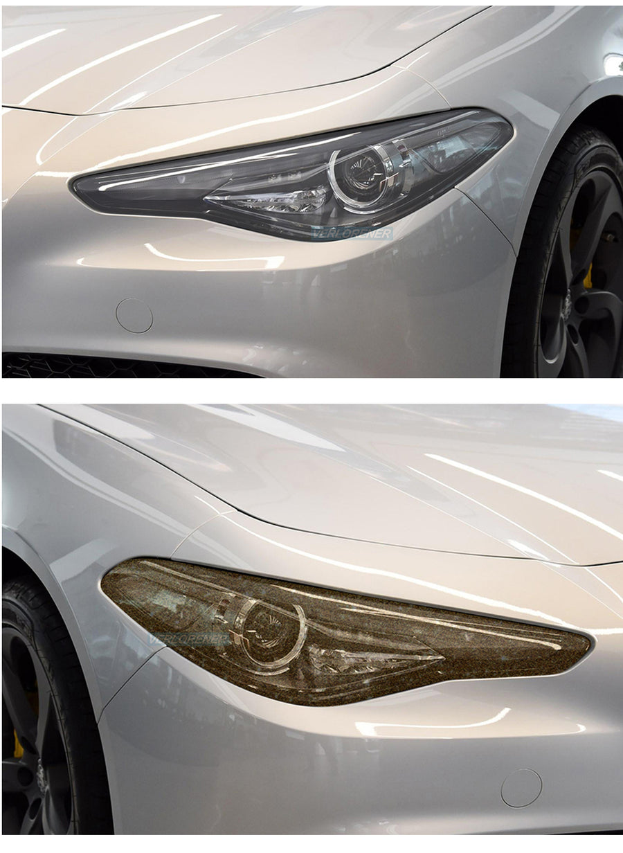 Alfa Romeo Giulia Headlights (PPF) Protective Film - 3 options