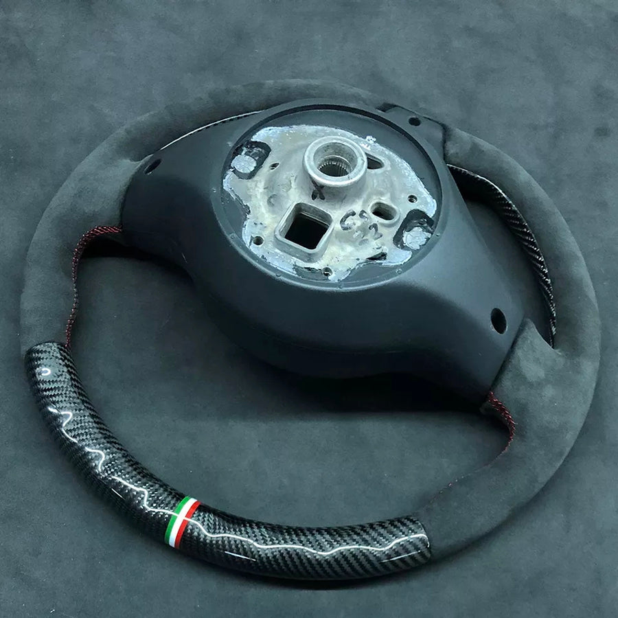 Real Carbon Fiber + Alcantara Steering Wheel for Alfa Romeo Giulia & Stelvio