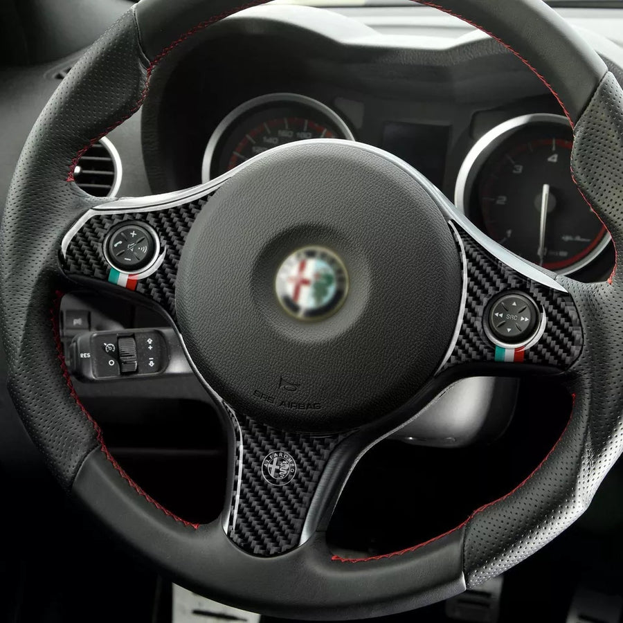 Alfa Romeo 159, Brera, Spider Carbon Fiber Look Steering Wheel Trim