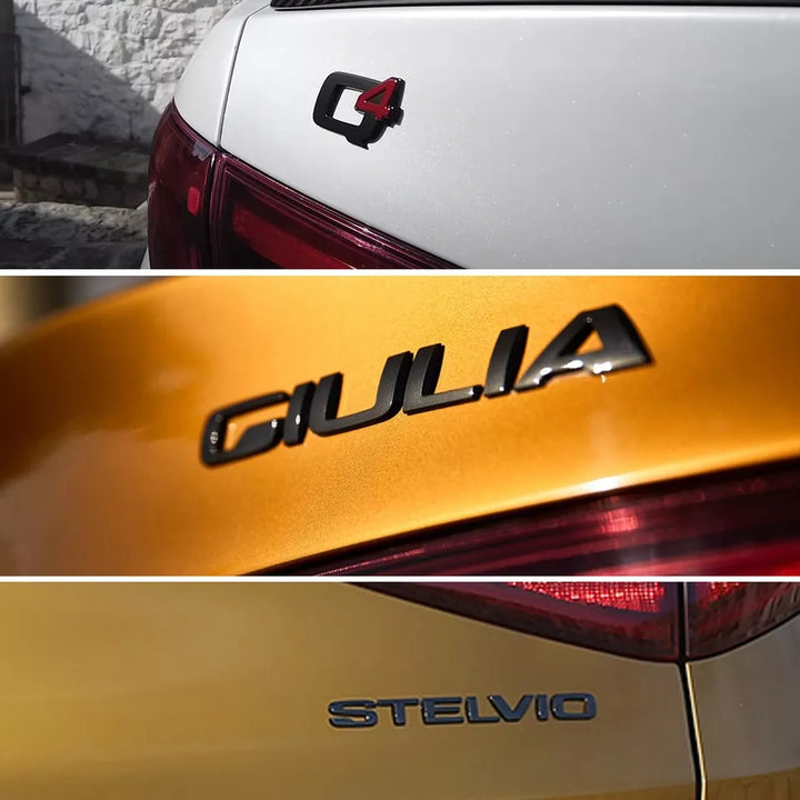 Giulia & Stelvio Black Emblems
