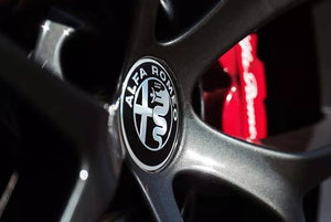 4pcs/set 60mm Wheel Center Cap Emblems for Alfa Romeo Giulia, Stelvio, Giulietta, 159, Brera, Spider