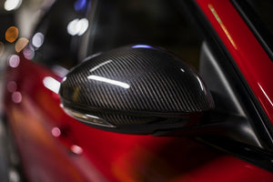 Real Carbon Fiber Mirror Covers for Alfa Romeo Stelvio & Giulia