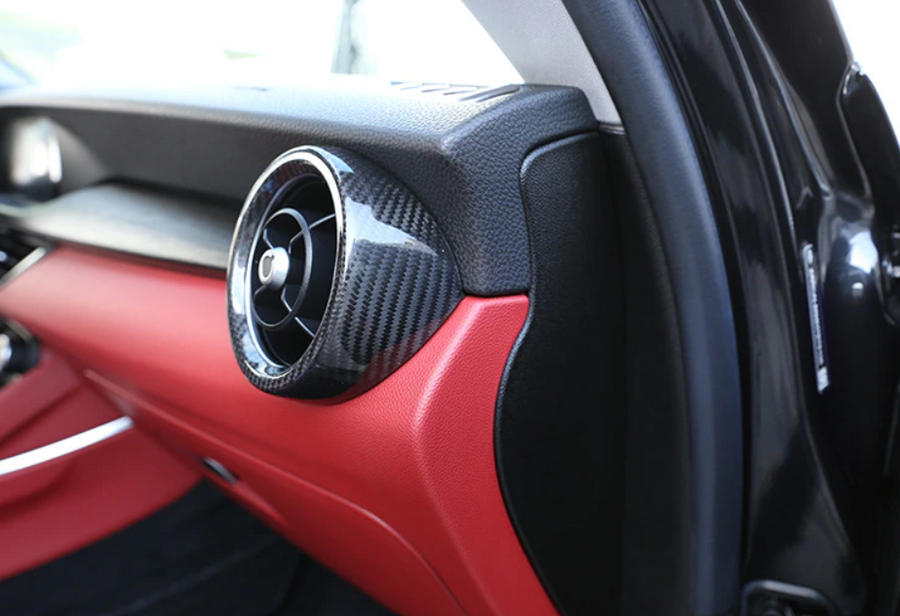 Real Carbon Side Air Vents (Front) Alfa Romeo Giulia and Stelvio