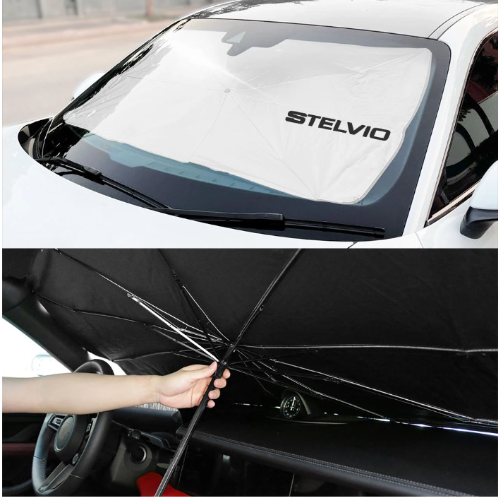 Alfa Romeo Windshield Sunshade Cover for Giulia, Stelvio, Giulietta, B –  JUSTQV™ • Automotive Brand •