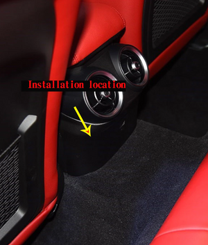Carbon Fiber Look Rear Air Conditioning Cover Trim for Giulia