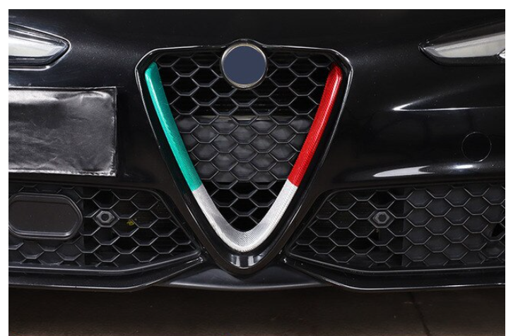 Carbon Fiber Look Products in Tricolore for Giulia & Stelvio