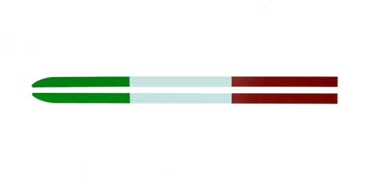 GTAm LOOK MIRROR STICKERS - Italian Flag