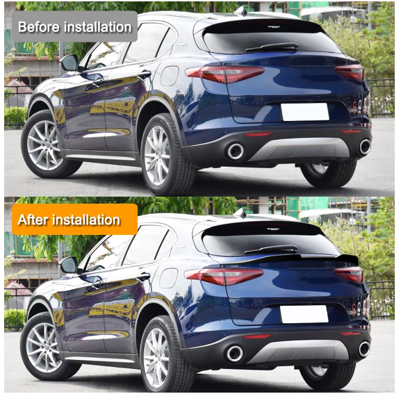 REAL CARBON FIBER REAR SPOILER FOR ALFA ROMEO STELVIO – JUSTQV™ • Automotive  Brand •