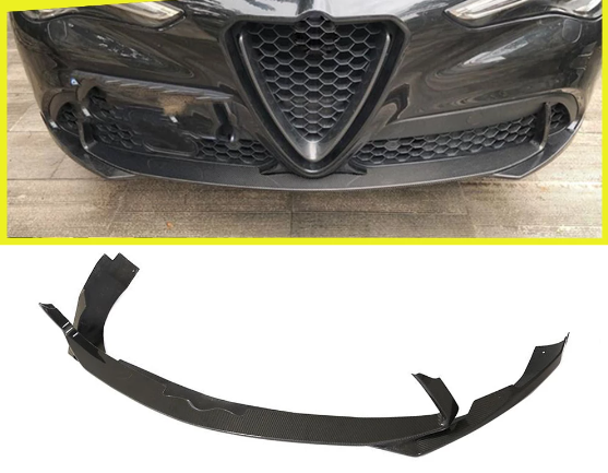 REAL CARBON FIBER FRONT LIP SPOILER FOR ALFA ROMEO STELVIO – JUSTQV ...