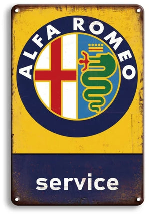 Alfa Romeo Retro Metal Decorative Signs