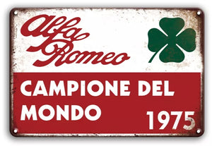 Alfa Romeo Retro Metal Decorative Signs