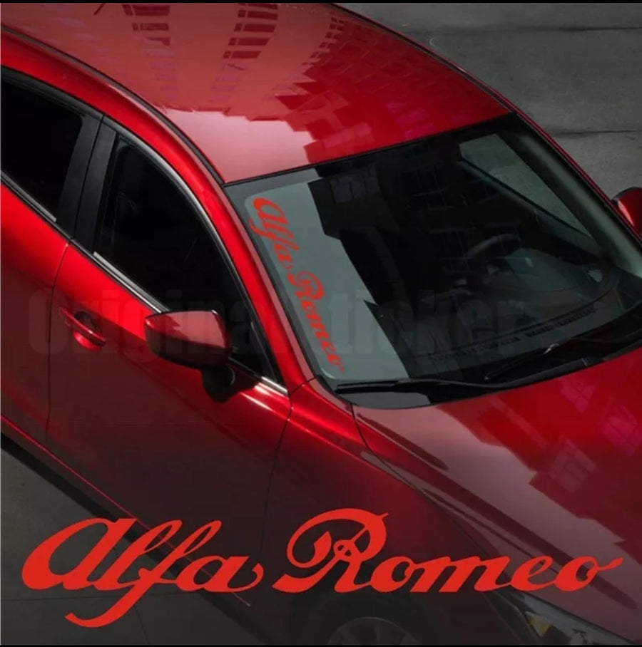 Alfa Romeo WINDSHIELD CAR STICKER vinyl decal