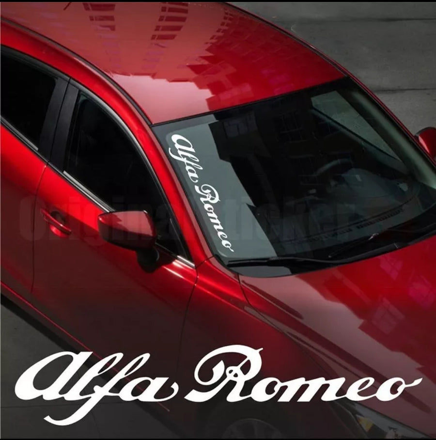 Alfa Romeo WINDSHIELD CAR STICKER vinyl decal