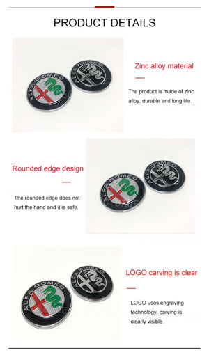 Italian Kit Flag Emblem Decoration 3D Stickers for Alfa Romeo Giulia & Stelvio Switch Knob