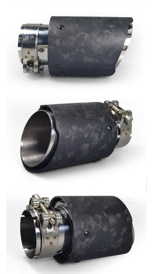 Real Carbon Fiber *Forged + Steel Exhaust Tips