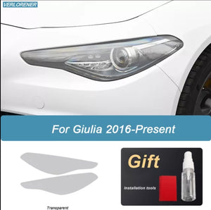 Alfa Romeo Giulia Headlights (PPF) Protective Film - 3 options